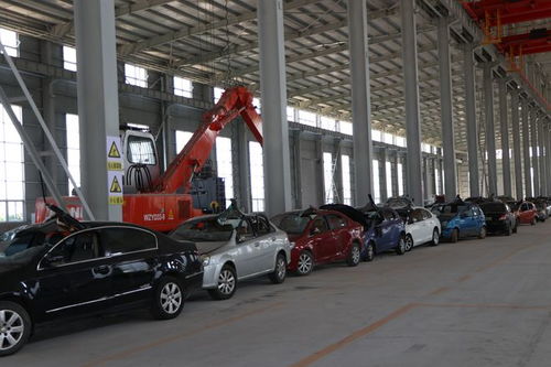 单县北外环大型报废机动车 旧家电拆解,废弃电器电子产品处理厂掠影